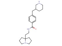 4-(3-piperidinylmethyl)-N-[2-(tetrahydro-1H-pyrrolizin-7a(5H)-yl)ethyl]benzamide