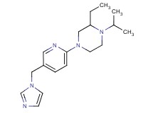 2-ethyl-4-[5-(1H-imidazol-1-ylmethyl)-2-pyridinyl]-1-isopropylpiperazine