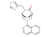 (1S*,5R*)-3-isoquinolin-1-yl-6-(1,3-thiazol-4-ylmethyl)-3,6-diazabicyclo[3.2.2]nonan-7-one