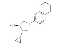 (3R*,4S*)-4-cyclopropyl-1-(5,6,7,8-tetrahydroquinolin-2-yl)pyrrolidin-3-amine