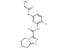 N-[2-chloro-5-(propionylamino)phenyl]-5,6,7,8-tetrahydro[1,2,4]triazolo[4,3-a]pyridine-3-carboxamide