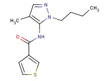 N-(1-butyl-4-methyl-1H-pyrazol-5-yl)thiophene-3-carboxamide