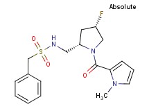 N-({(2S,4S)-4-fluoro-1-[(1-methyl-1H-pyrrol-2-yl)carbonyl]pyrrolidin-2-yl}methyl)-1-phenylmethanesulfonamide