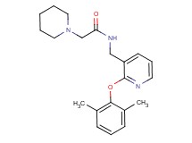 N-{[2-(2,6-dimethylphenoxy)-3-pyridinyl]methyl}-2-(1-piperidinyl)acetamide