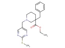 ethyl 3-benzyl-1-{[2-(methylthio)-5-pyrimidinyl]methyl}-3-piperidinecarboxylate
