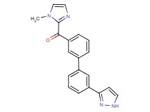 (1-methyl-1H-imidazol-2-yl)[3'-(1H-pyrazol-3-yl)-3-biphenylyl]methanone trifluoroacetate
