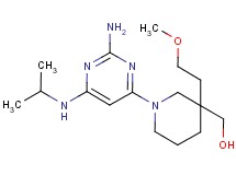 [1-[2-amino-6-(isopropylamino)-4-pyrimidinyl]-3-(2-methoxyethyl)-3-piperidinyl]methanol