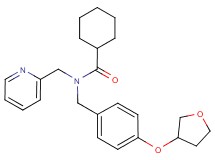 N-(2-pyridinylmethyl)-N-[4-(tetrahydro-3-furanyloxy)benzyl]cyclohexanecarboxamide