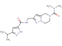 2-({[(3-isopropyl-1H-pyrazol-5-yl)carbonyl]amino}methyl)-N,N-dimethyl-6,7-dihydropyrazolo[1,5-a]pyrazine-5(4H)-carboxamide