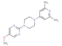 2-[4-(2,6-dimethyl-4-pyridinyl)-1-piperazinyl]-5-methoxypyrimidine