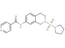 N-[2-(1-pyrrolidinylsulfonyl)-1,2,3,4-tetrahydro-7-isoquinolinyl]isonicotinamide