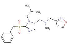 1-[2-(benzylsulfonyl)-1-isobutyl-1H-imidazol-5-yl]-N-(3-isoxazolylmethyl)-N-methylmethanamine