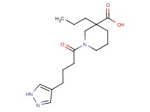 3-propyl-1-[4-(1H-pyrazol-4-yl)butanoyl]piperidine-3-carboxylic acid