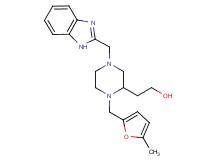 2-{4-(1H-benzimidazol-2-ylmethyl)-1-[(5-methyl-2-furyl)methyl]-2-piperazinyl}ethanol