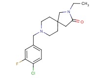 8-(4-chloro-3-fluorobenzyl)-2-ethyl-2,8-diazaspiro[4.5]decan-3-one
