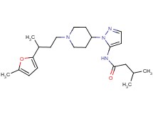 3-methyl-N-(1-{1-[3-(5-methyl-2-furyl)butyl]-4-piperidinyl}-1H-pyrazol-5-yl)butanamide