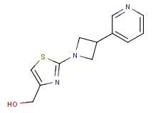 {2-[3-(3-pyridinyl)-1-azetidinyl]-1,3-thiazol-4-yl}methanol