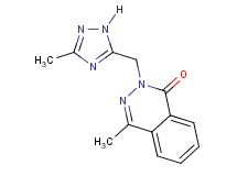 4-methyl-2-[(3-methyl-1H-1,2,4-triazol-5-yl)methyl]phthalazin-1(2H)-one
