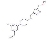 1-(6-ethyl-2-methylpyrimidin-4-yl)-N-{[5-(methoxymethyl)-1H-pyrazol-3-yl]methyl}piperidin-4-amine