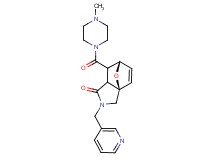 (3aR*,6S*)-7-[(4-methylpiperazin-1-yl)carbonyl]-2-(pyridin-3-ylmethyl)-2,3,7,7a-tetrahydro-3a,6-epoxyisoindol-1(6H)-one