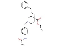ethyl 1-[4-(acetylamino)benzyl]-4-(3-phenylpropyl)-4-piperidinecarboxylate