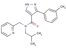N-isobutyl-3-(3-methylphenyl)-N-(pyridin-2-ylmethyl)-1H-pyrazole-4-carboxamide