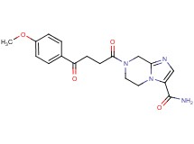 7-[4-(4-methoxyphenyl)-4-oxobutanoyl]-5,6,7,8-tetrahydroimidazo[1,2-a]pyrazine-3-carboxamide