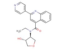 N-ethyl-N-[(3S*,4R*)-4-hydroxytetrahydro-3-furanyl]-2-(4-pyridinyl)-4-quinolinecarboxamide