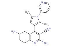 2,6-diamino-4-(2,5-dimethyl-1-pyridin-3-yl-1H-pyrrol-3-yl)-5,6,7,8-tetrahydroquinoline-3-carbonitrile