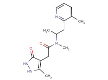 N-methyl-N-[1-methyl-2-(3-methylpyridin-2-yl)ethyl]-2-(5-methyl-3-oxo-2,3-dihydro-1H-pyrazol-4-yl)acetamide