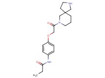 N-{4-[2-(2,7-diazaspiro[4.5]dec-7-yl)-2-oxoethoxy]phenyl}propanamide hydrochloride