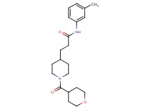 N-(3-methylphenyl)-3-[1-(tetrahydro-2H-pyran-4-ylcarbonyl)-4-piperidinyl]propanamide