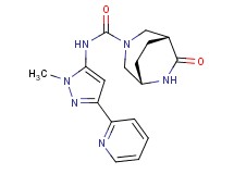 (1R*,5S*)-N-(1-methyl-3-pyridin-2-yl-1H-pyrazol-5-yl)-7-oxo-3,6-diazabicyclo[3.2.2]nonane-3-carboxamide