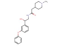 N-[2-hydroxy-2-(3-phenoxyphenyl)ethyl]-2-(1-methylpiperidin-4-yl)acetamide