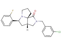 (3aS*,5S*,9aS*)-2-(3-chlorobenzyl)-5-(2-fluorophenyl)hexahydro-7H-pyrrolo[3,4-g]pyrrolizin-1(2H)-one