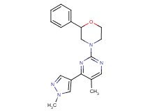 4-[5-methyl-4-(1-methyl-1H-pyrazol-4-yl)pyrimidin-2-yl]-2-phenylmorpholine