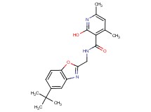 N-[(5-tert-butyl-1,3-benzoxazol-2-yl)methyl]-2-hydroxy-4,6-dimethylnicotinamide