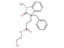 3-(3-benzyl-1-methyl-2-oxo-2,3-dihydro-1H-indol-3-yl)-N-(2-hydroxyethyl)propanamide