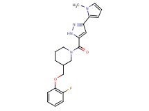 3-[(2-fluorophenoxy)methyl]-1-{[3-(1-methyl-1H-pyrrol-2-yl)-1H-pyrazol-5-yl]carbonyl}piperidine