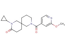 2-cyclopropyl-8-(2-methoxyisonicotinoyl)-2,8-diazaspiro[5.5]undecan-3-one
