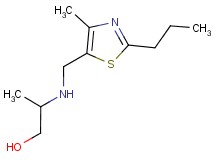 2-{[(4-methyl-2-propyl-1,3-thiazol-5-yl)methyl]amino}propan-1-ol