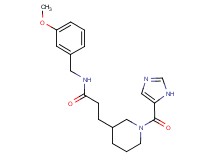 3-[1-(1H-imidazol-5-ylcarbonyl)piperidin-3-yl]-N-(3-methoxybenzyl)propanamide