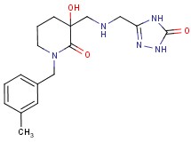 3-hydroxy-1-(3-methylbenzyl)-3-({[(5-oxo-4,5-dihydro-1H-1,2,4-triazol-3-yl)methyl]amino}methyl)piperidin-2-one
