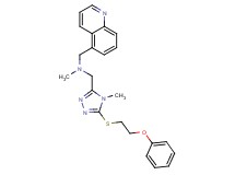 N-methyl-1-{4-methyl-5-[(2-phenoxyethyl)thio]-4H-1,2,4-triazol-3-yl}-N-(5-quinolinylmethyl)methanamine
