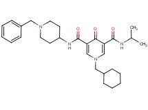 N-(1-benzyl-4-piperidinyl)-1-(cyclohexylmethyl)-N'-isopropyl-4-oxo-1,4-dihydro-3,5-pyridinedicarboxamide