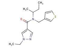N-(sec-butyl)-1-ethyl-N-(3-thienylmethyl)-1H-pyrazole-4-carboxamide