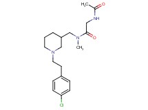 N~2~-acetyl-N~1~-({1-[2-(4-chlorophenyl)ethyl]-3-piperidinyl}methyl)-N~1~-methylglycinamide