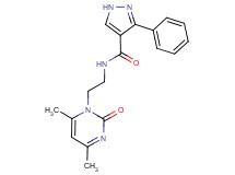 N-[2-(4,6-dimethyl-2-oxopyrimidin-1(2H)-yl)ethyl]-3-phenyl-1H-pyrazole-4-carboxamide