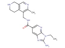 2-amino-3-ethyl-N-[(3-methyl-5,6,7,8-tetrahydro-2,7-naphthyridin-4-yl)methyl]-3H-imidazo[4,5-b]pyridine-6-carboxamide dihydrochloride
