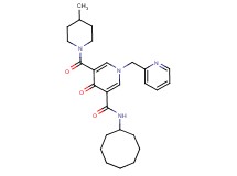 N-cyclooctyl-5-[(4-methyl-1-piperidinyl)carbonyl]-4-oxo-1-(2-pyridinylmethyl)-1,4-dihydro-3-pyridinecarboxamide